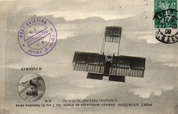 Cachet Avion Aviation Port Aviation Juvisy 1909 - Andere & Zonder Classificatie