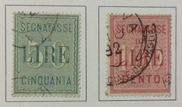 Italie TAXE N° 20 Et 21 De 1884 Oblitérés - Postage Due