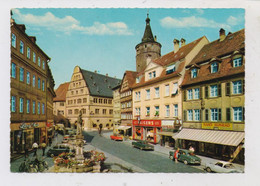 8710 KITZINGEN, Marktstrasse, Rathaus, Kaiser's Cafe, Oldtimer, 60er Jahre - Kitzingen