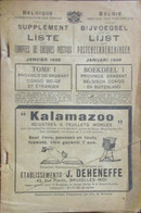 Post - België - Bijvoegsel Aan De Lijst Der Postcheckrekeningen - 1936 = Drie Suplementen In Drie Boekdelen - Histoire