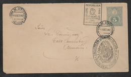 11892 5c POSTAL STATIONERY CARD - 500 YEARS COLUMBUS ANNIVERSARY From The DIRECCION Gral. De CORREOS - Paraguay