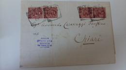 1909 Coperta PIEGO Senza Contenuto C.10x4 EFFIGE RE-O335 - Marcophilie (Avions)