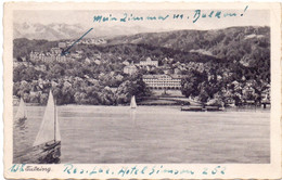 AK - CP - PK - Tutzing REs. Lac , Hotel Simson - 1944 - Tutzing