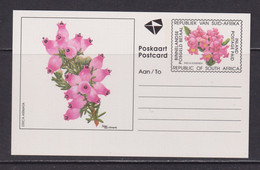 SOUTH AFRICA - 1995 Flowers Pre-Paid Postcard As Scan - Brieven En Documenten