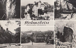 W2757- HOHNSTEIN DIFFERENT VIEWS, GORGES, MOUNTAINS, CASTLE, TOWN, CAVE, RUINS - Hohnstein (Saechs. Schweiz)