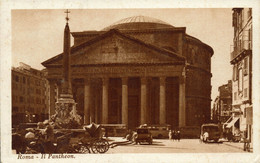 ROMA - Il Pantheon - ANIMATA - CARROZZE - PRIMI '900 - Rif. 560 PI - Panteón