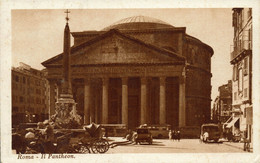 ROMA - Il Pantheon - ANIMATA - CARROZZE - PRIMI '900 - Rif. 560 PI - Pantheon