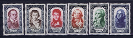 France: 1950 Yv Nr 867 - 872 MNH/** Mint Never Hinged, Sans Charniere. Postfrisch - 1927-1959 Ungebraucht