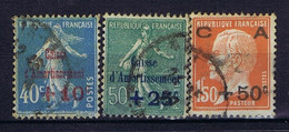 France: Yv 246 - 248 Obl./Gestempelt/used Caisse Amortissement - 1927-31 Cassa Di Ammortamento