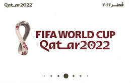 FIFA 2022 World Cup Soccer / Football Tournament In Qatar - LOGO EMBLEM - Official Postcard From Qatar Post - 2022 – Qatar