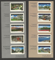 CANADA   2001  Carnets Sites Touristiques  Tarif USA Et Tarif International  Scott: 1903-4BK 243-4b - Full Booklets