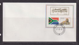 SOUTH AFRICA - 1997 Coach House Lion Miniature Sheet FDC - Storia Postale