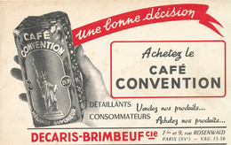 BU 2488  /   BUVARD     CAFE CONVENTION    (21,00 Cm X 13,50 Cm) - Coffee & Tea