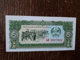 L39/58 BILLET LAOS . 5 KIP - Laos