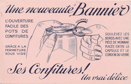 BU 2504   /   BUVARD   BANNIER  L'OUVERTURE FACILE DES POTS DE CONFITURES     (21,00 Cm X 13,50 Cm) - Sucreries & Gâteaux