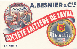 BU 2512  /   BUVARD   SOCIETE LAITIERE DE LAVAL  A. BESNIER & Cie       (21,00 Cm X 13,00 Cm) - Leche