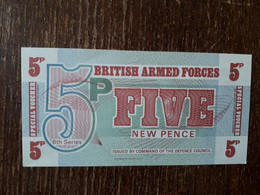 L39/60 BILLET 5 NEW PENCE . BRITISH ARMED FORCES - British Troepen & Speciale Documenten