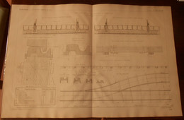 Plan De Voie Adoptée Pour Les Tramways De Versailles. Par M. Francq Breveté S.G.D.G. 1875 - Publieke Werken