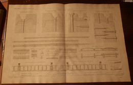 Plan Des Tramways De Paris. Réseau Nord. 1875 - Opere Pubbliche