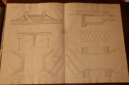 Plan De Type De Pont Vicinal En Fer De 4 M De Portée Exécuté Près De Laigle Dans L'Orne. Propriété De M. Blanchon. 1875 - Arbeitsbeschaffung