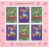 2020. Tajikistan, Oriental Lunar Calendar, The Year Of Rat, Sheetlet Perforated, Mint/** - Tajikistan