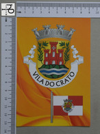 PORTUGAL - BRAZÃO E BANDEIRA -  CRATO -   2 SCANS  - (Nº49305) - Portalegre