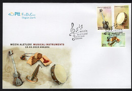 Turkey/Turquie 2015 - Musical Instruments - FDC - Excellent Quality ** - Superb*** - Covers & Documents