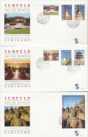 Suriname 1998, Budhism In The World, 2FDC - Buddhism