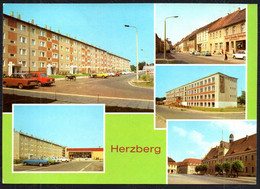F8059 - TOP Herzberg - Neubauten Kaufhalle Schule - Bild Und Heimat Reichenbach - Herzberg