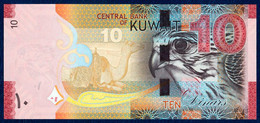 KUWAIT KOWEIT 10 DINARS P-33 NATIONAL ASSEMBLY - FALCON BIRD CAMEL 2014 UNC - Kuwait