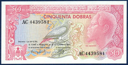 SAN TOME - SAO TOME AND PRINCIPE - ST. THOMAS 50 DOBRAS PICK-56 BIRD African Grey Parrot - Eroded Volcano 1982 UNC - Sao Tome And Principe