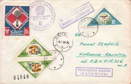 1959 - 1960 Balloon Mail - Transported In A Balloon | KATOWICE - 04840 - Ballons