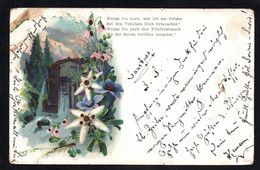 (RECTO / VERSO) LOTHRINGEN - SAARBURG - SARREBOURG EN 1902 - BEAU TIMBRE ET CACHET - CPA SOUPLE ABIMEE COULEUR - Sarrebourg