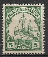 GERMANIA REICH COLONIA 1900 MARSHALL YVERT. 14 NUOVO SENZA GOMMA - Colony: Marshall Islands