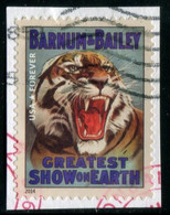 VERINIGTE STAATEN ETATS UNIS USA 2014 VINTAGE CIRCUS POSTERS: TIGER F USED ON PAPER SC 4903 MI 5089  YT 4706 SG 5518 - 2011-...
