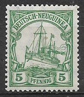 GERMANIA REICH 1914-16  COLONIA NUOVA GUINEA SERIE ORDINARIA FILIGRANA LOSANGHE YVERT. 21 MLH VF - Nouvelle-Guinée