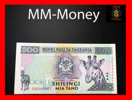 TANZANIA  500 Shilingi  1997  P. 30  "scarce"   UNC - Tanzania