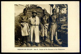 Cpa Du Sri Lanka Ceylon -- Missions De Ceylan - Pariahs De L' île D' Iranativu Et Leur Missionnaire     FEV22-74 - Sri Lanka (Ceylon)