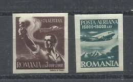RUMANIA   YVERT  AEREO   38 A/B    MH  * - Unused Stamps