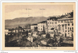 ASOLO:  CASA  E. DUSE  E  VISTA  DEL  M. GRAPPA  -  FP - Treviso