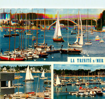 La Trinité Sur Mer * Souvenir Du Village * Cp 3 Vues Sur Le Port De Plaisance - La Trinite Sur Mer