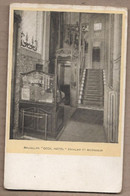 CPA BELGIQUE - BRUXELLES - " CECIL HOTEL " - Escalier Et Ascenseur - TB PLAN HALL + BUREAU PORTIER 1er Plan Verso Façade - Cafés, Hôtels, Restaurants