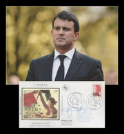 Manuel Valls - Premier Ministre Français - Premier Jour Signé + Photo - 2007 - Autographs