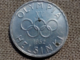 XV Jeux Olympiques Helsinki 1952 500 FIM En Argent - Bekleidung, Souvenirs Und Sonstige