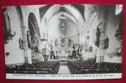 66 Cabestany Eglise X° Siècle Siège De La Confrérie N-D Des Anges Vue Intérieur Sans Editeur - Cabestany