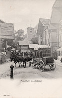 SUISSE,HELVETIA,SWISS,SWITZERLAND,SVIZZERA,BERNE,BERN,RARE OLD POSTCARD,POSTABFAHRT IN ADELBODEN,POSTKUTSCHE,1900 - Adelboden