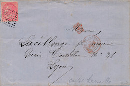 1868 LSC Obl GC 2240 (Marseille) S Timbre Italien Signée Calves TB. - Marques D'entrées