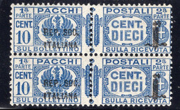 Repubblica Sociale (1944) - Pacchi Postali, 10 Cent. ** - Pacchi Postali