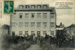 Fays Billot * école Nationale D'horticulture Et De Vannerie * Le Travail Au Jardin * Façade Postérieure De L'école - Autres & Non Classés