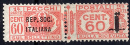 Repubblica Sociale (1944) - Pacchi Postali, 60 Cent. ** - Paketmarken